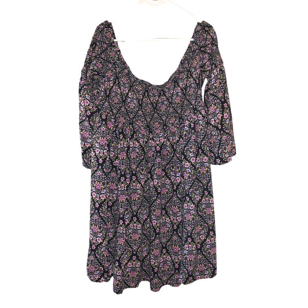 Torrid smocked floral half sleeve dress size 2